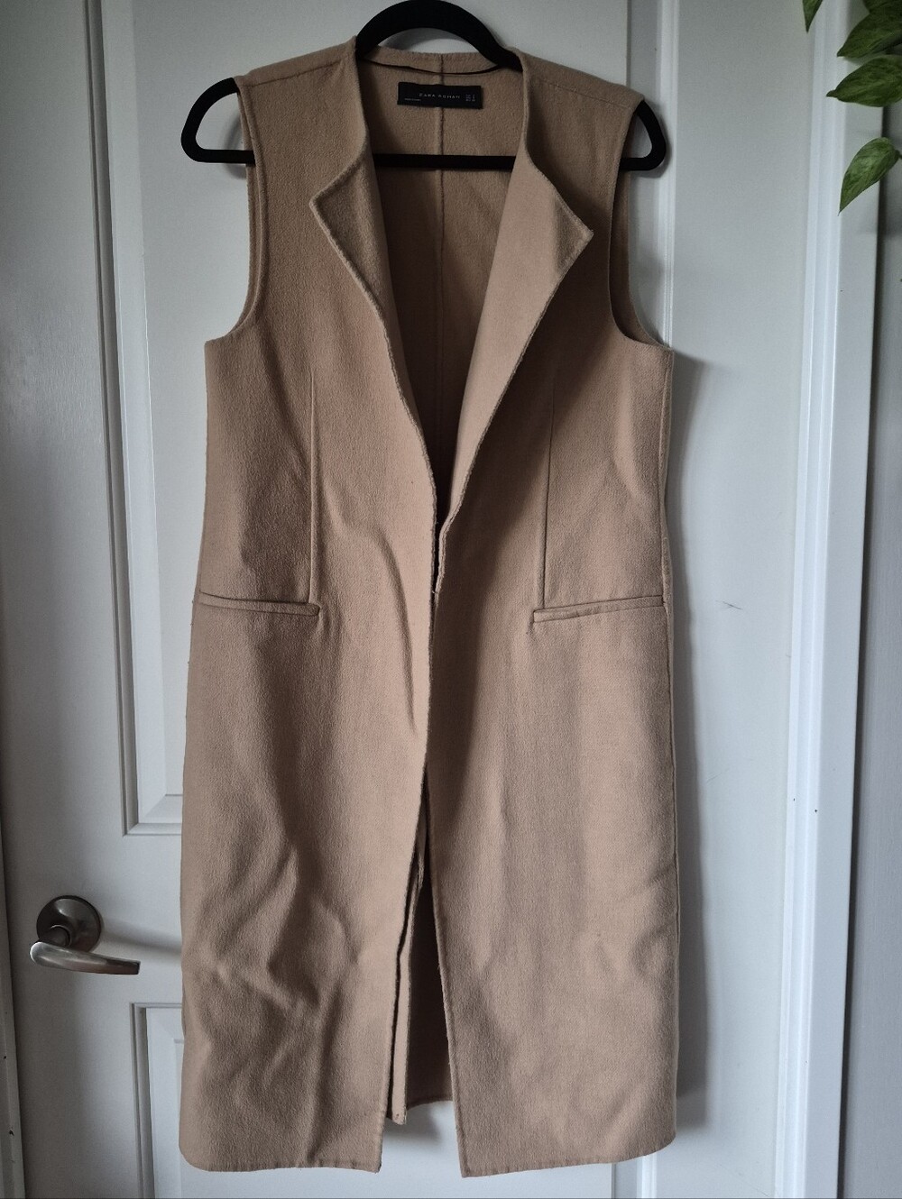 Zara Woman Camel Duster Vest - Hand Made Label - Small - Pre-owned - Picture 10 of 10